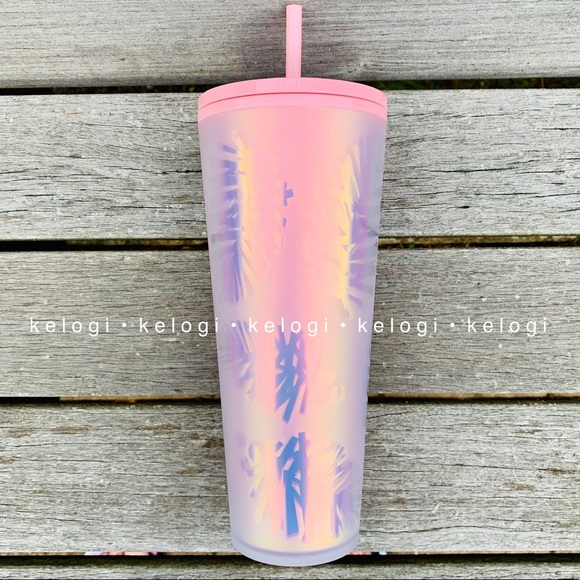 🌸LAST ONE🌸 Starbucks Iridescent Pink Pine Cup - Picture 3 of 9